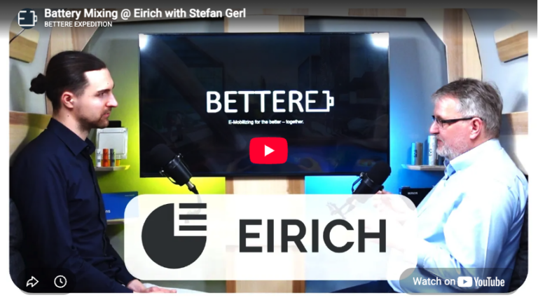 Die Hochlauf-Lücke in der Zellfertigung – BetterE-Podcast mit Eirich